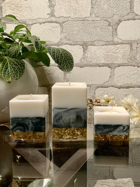 Candelabros Marmoleado