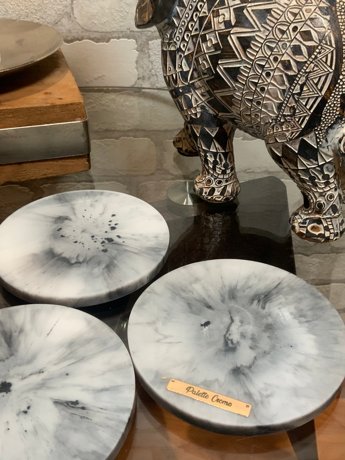 Portavasos Marble Circular