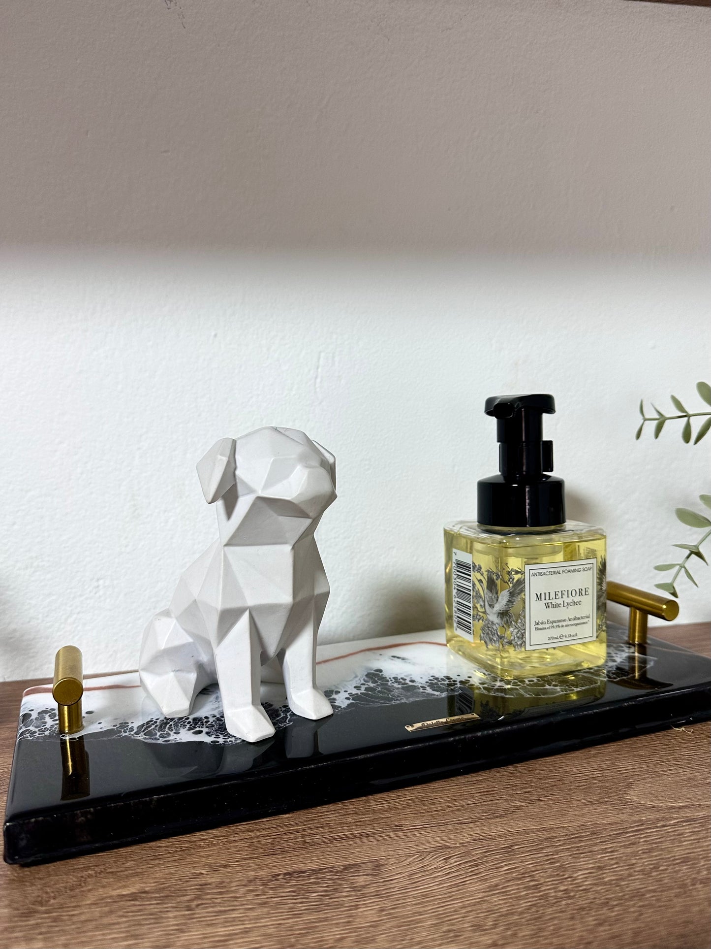 BANDEJA DECO WOOD (Black Ocean)