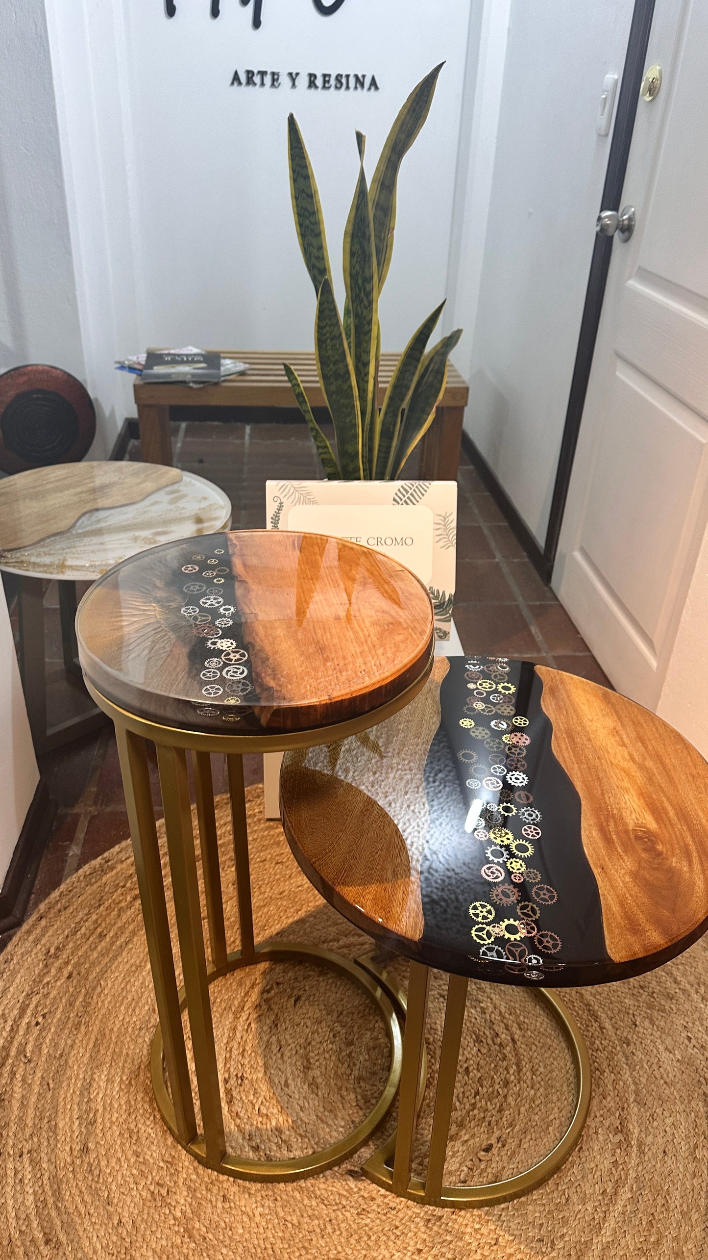 Mesa de Diseño Doble Engranajes