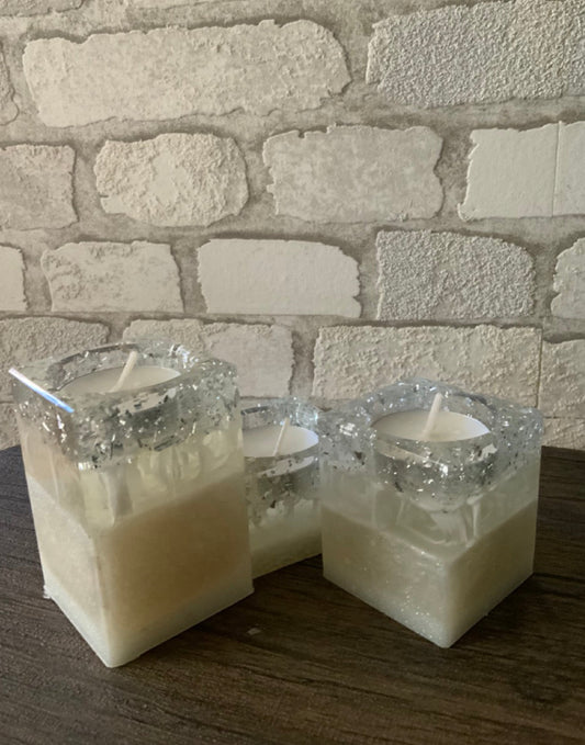 Candelabros White Snow