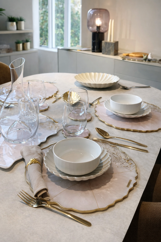 Set de Mesa Nacar Rose