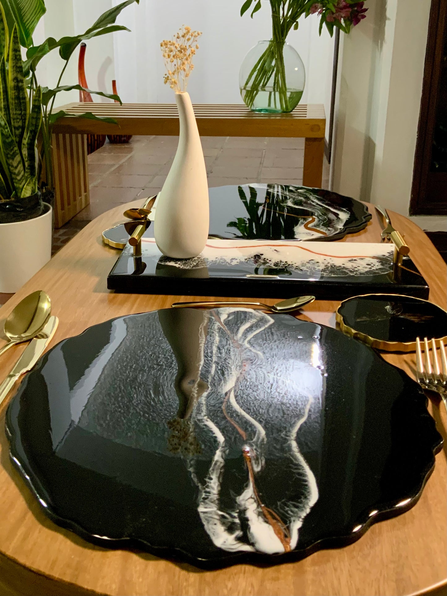 Set de Mesa Black Copper