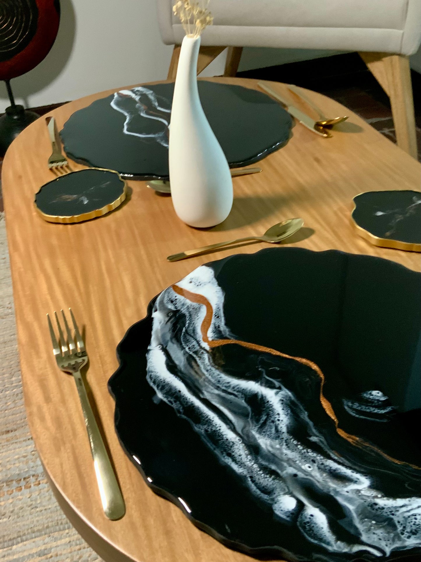 Set de Mesa Black Copper