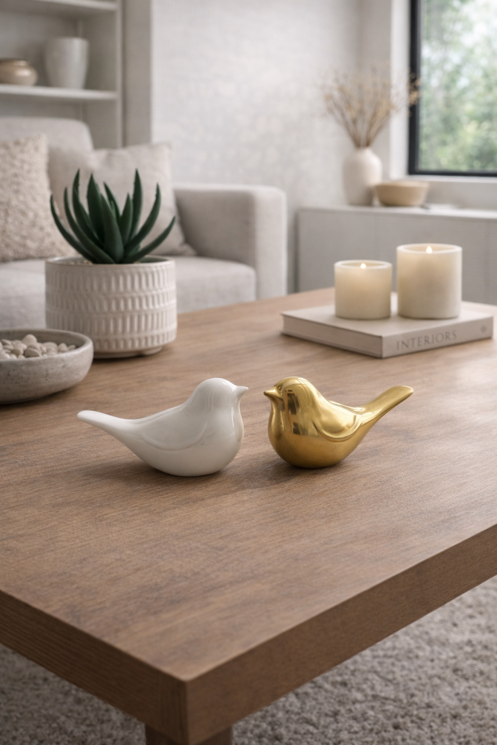 Duo Pájaros Decorativos