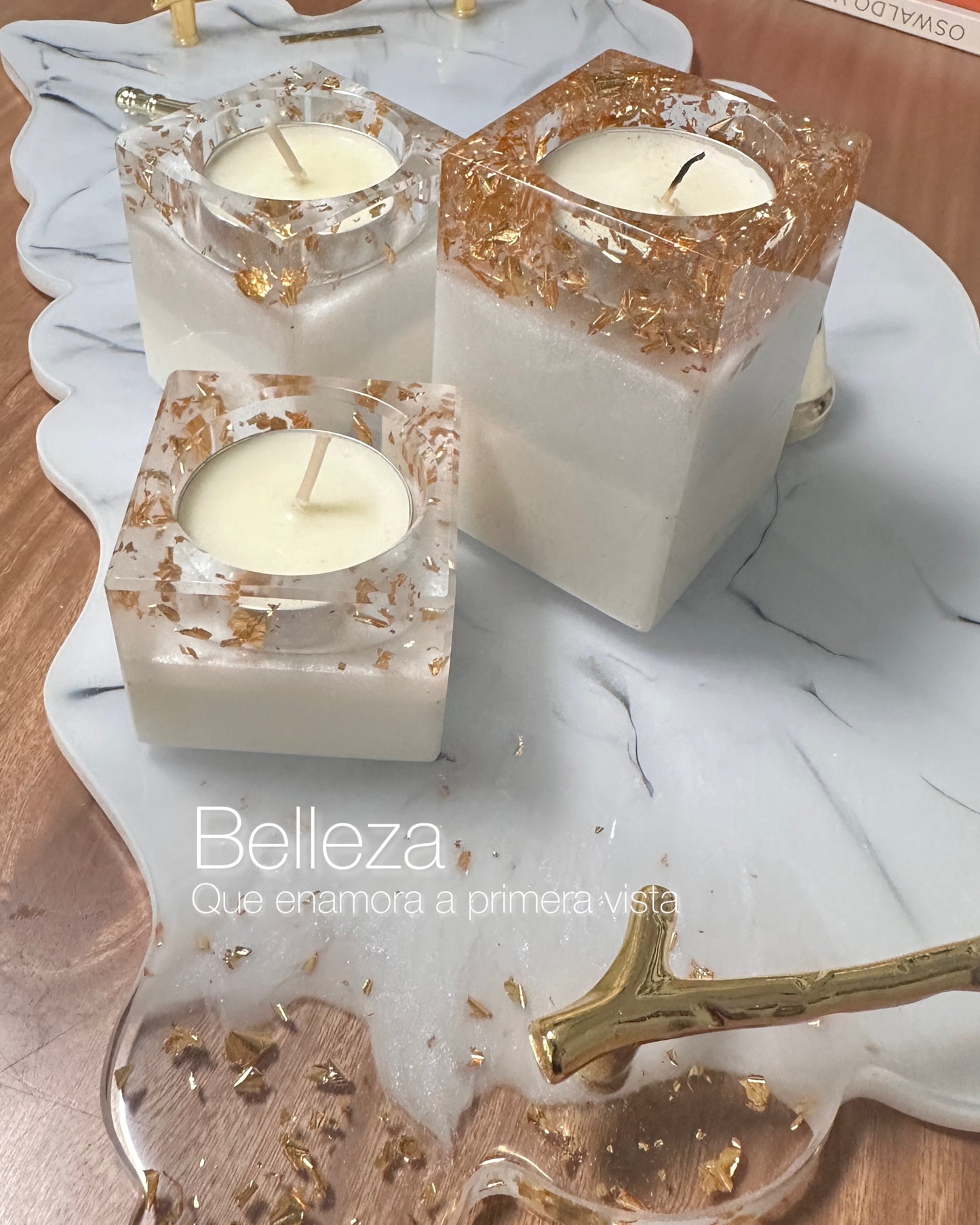 Candelabros Luxury White